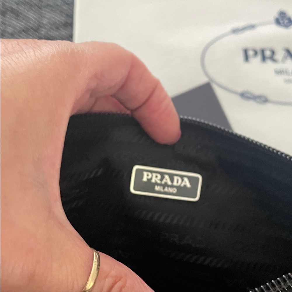 Prada Black Nylon and Leather Wristlet - Picture 7 of 11